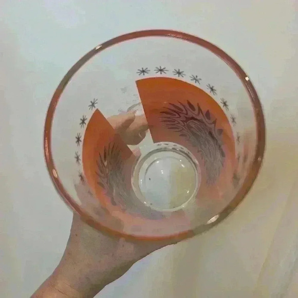 Vintage Celestial Sun Atomic 24K Gold Jeanette  Highball Glasses MCM - Picture 9 of 11